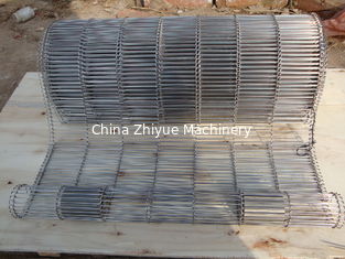 SS wire mesh belts mild steel ladder conveyor belts for oven bakery machinery