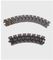 flat top conveyor chains stainless steel flat top chains with rubber friction top slat top chains