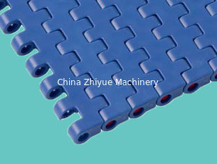ZY800FT Plastic flat top modular belts solid top conveyor belts UNI CHAINS QNB blue color FDA FOOD GRADE