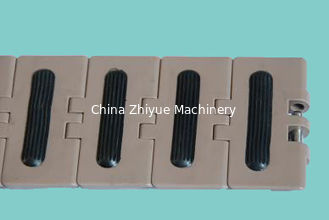 LF820 plastic table top chains with moulded rubber insert inclinded conveyor top chains for beverage industry