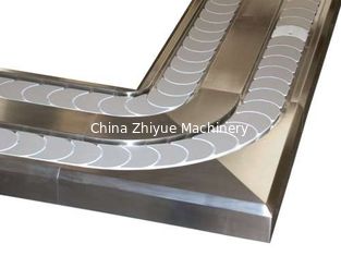 Shusi bar conveyor chain width 114.3mm 82.6mm crescent chains flexible conveyor chains