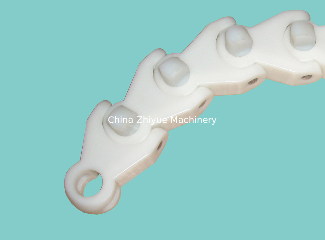 1702M Multiflex flat top chain plastic with pushers plastic flexible chains for bottle line
