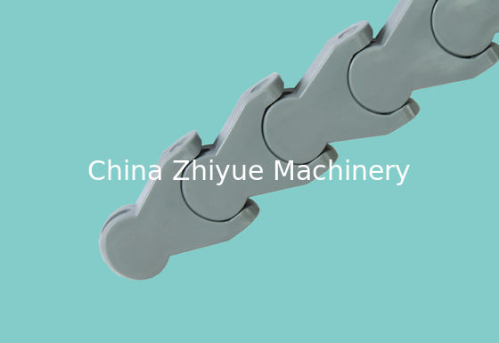 Crate conveyor chains 1700 TAB with straight sides and hold down tabs engineered for in curves and serpentine conveyor applications