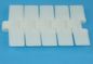 Plastic table top chains 440tab-k472 flexible top chains pitch 19.05mm slat top conveyor chain white color