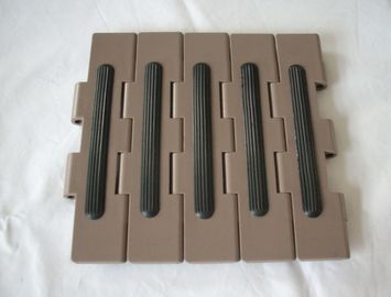 SS1873 Snap on plate top conveyor chains with rubber inserts friction inclined conveyor top chains