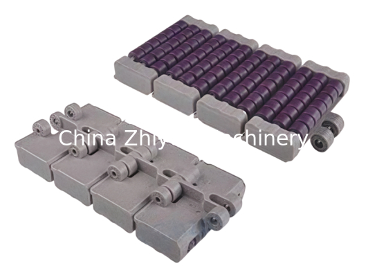 LBP831 LOW BACK PRESSURE ROLLER TOP CHAINS FOR ACCUMULATE TABLES FDA FOOD GRADE