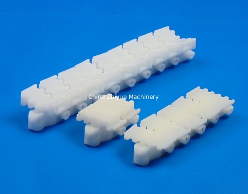 43A Plain top conveyor chains flexible conveyor system chains materials POM white color